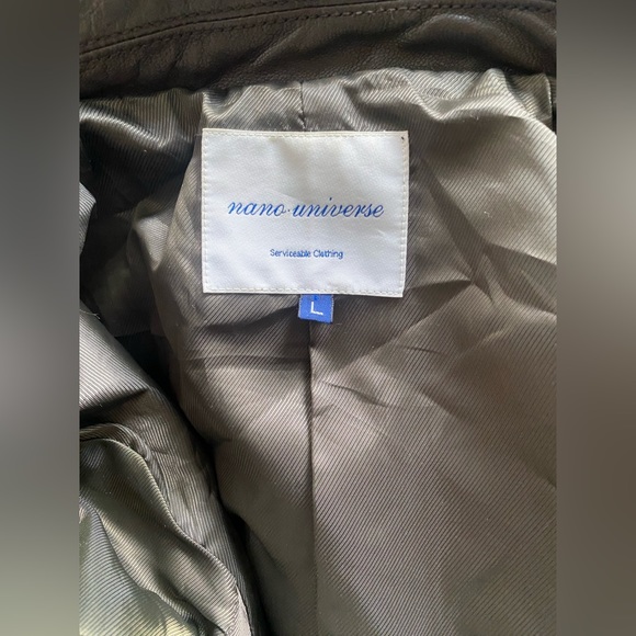 NANO UNIVERSE LEATHER JACKET - Picture 2 of 12
